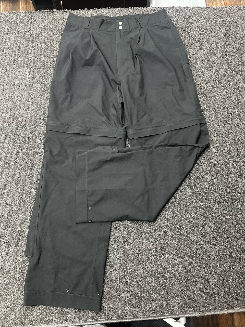 Zero Restriction Gore Tex Convertible Pants Shorts Men’s Medium Black Rain Golf